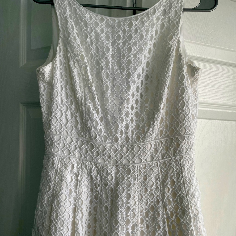 White House Black Market White Lace Dress